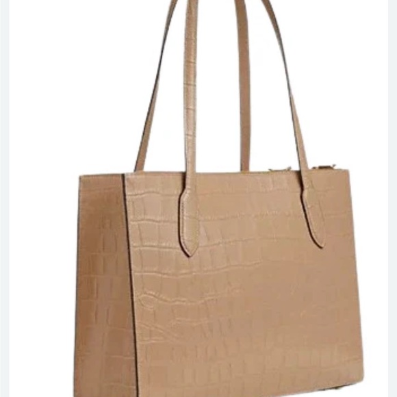 COACH Tweed check croco embossed tote 50623801-1_2.jpg